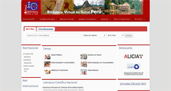 Desktop Screenshot of bvs.org.pe